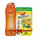 Dabur GlucoPlus-C Instant Energy Glucose Lemon Flavour - 500g (with Sipper Free)...