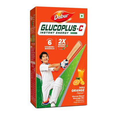 DABUR Glucoplus-C Instant Powder Energy Glucose (Orange Flavour) - 1Kg