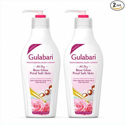 DABUR Gulabari Moisturizing Body lotion , Paraben Free - 200ml ( Pack of 2)