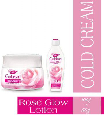 Dabur GULABARI COLD CREAM + LOTION (2 Items in the set)