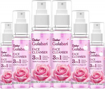 Dabur Gulabari Rose Glow Face Cleanser, Moisturise & Refresh Makeup Remover - 600 ml