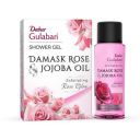 DABUR Gulabari Shower Gel - Damask Rose & Jojoba Oil - 30 ml |Exfoliating Rose Glow| Beautiful Damask Rose Fragrance| 100% Soap Free Body Wash...