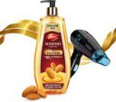 Dabur Hair Styling Kit | Almond Hair Oil- 650ml + Vega Glow Glam Hair Dryer- 1000W (2 Items in the set)...
