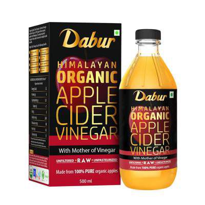 DABUR Himalayan Organic Apple Cider Vinegar with Mother of Vinegar – 500 ml