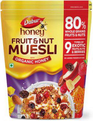 Dabur Honey Fruit & Nut Muesli with Organic Honey Pouch - (750 g)