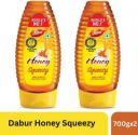 Dabur Honey Squeezy:100% Pure Worlds No.1 Honey Brand (2 x 700 g)...