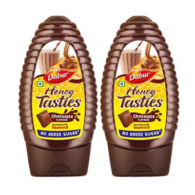 Dabur Honey Tasties Chocolate Syrup No Added Sugar, 200 Gm (Pack of 2)