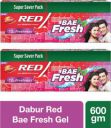Dabur Red Bae Fresh Gel Fights Bad Breath, Cavity Germs & Plaque 12hr Freshness Toothpaste (600 g)...
