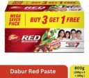 Dabur Red Paste(Combo Pack 3 + 1Free,? 200g each)| Complete Cavity Protection|13 Herbs Toothpaste  (600 g, Pack of 3)...