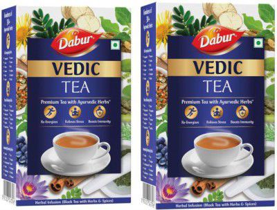 Dabur Vedic Premium Ayurvedic Herbs Black Tea Box (2 x 500 g)