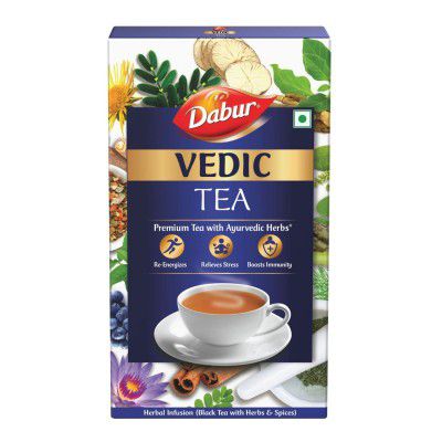 Dabur Vedic Tea - 500gm | Handpicked from Assam, Nilgiri & Darjeeling | Soulful Aroma & Rich Taste