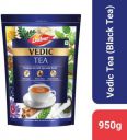 Dabur Vedic Tea | Premium Tea with 30+ Ayurvedic herbs | Soulful Aroma & Rich Taste Black Tea Pouch (950 g)...