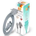 Dahsha Power Cord 1.5M Replacement Power Cable, TV With Box Package - Grey...