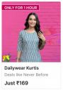 Daily wear Womens Kurtas @ Flat ₹169...