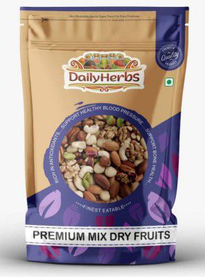 DAILYHERBS Mix Dry Fruits [Almonds, Cashews, Raisins, Pistachios,Apricot,Black Raisins]  (1 kg)