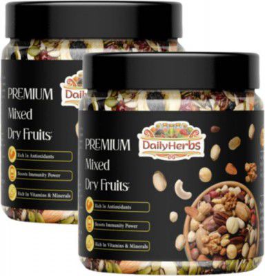 DAILYHERBS Premium Mixed Dry Fruits Healthy Dried Nutmix (2 x 250 g)