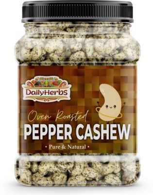 DAILYHERBS Roasted & Salted Black Pepper Cashew Nuts,Crunchy & Delicious Snacks Cashews  (1 kg)