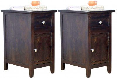 DAINTREE Canny Side Table (Lacquer Finish, Dark Walnut)
