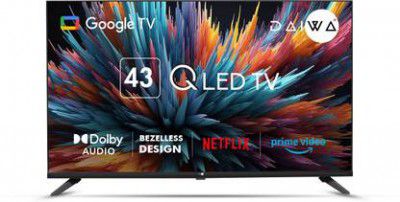 Daiwa (43") QLED Ultra HD (4K) Smart Google TV Googlecast, Dolby Audio,Kids and Family feature  (43G1Q)