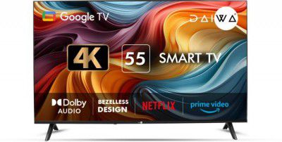 [Extra Rs.2500 OFF] Daiwa 55" Ultra HD (4K) LED Smart Google TV (55G1U)
