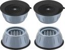 DALUCI 4 Pcs Anti Vibration Pads for Washing Machine with Suction Cup Feet, Refrigerator Stand, Washing Machine Stand, Furniture Base Stand, Fridge Stands for Single Door and Double Door (Blue Round)...