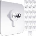 DALUCI Adhesive Hooks Heavy Duty Wall Hooks, Nail Hook (Screw Hook, Pack of 5)...