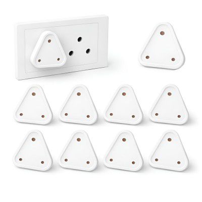 DALUCI Baby Safety Socket Plug Covers (Pack of 10, White)