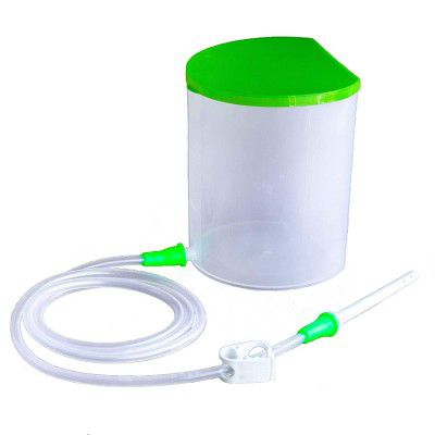 DALUCI PVC Enema kit satvik movement | 1.5 Litre | Improved Model enema kit for home use with instruction - 1 silicon tube, 2 nozzles, 1 clamp( For Men And Women )