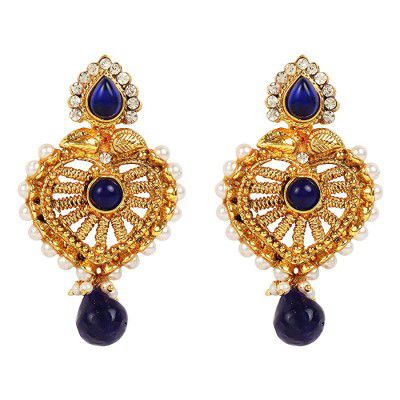 Dancing Girl Blue Earrings Dangle Drop Traditional Latest