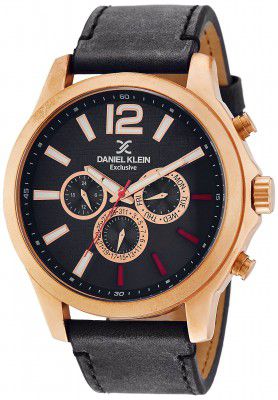 Daniel Klein Analog Black Dial Mens Watch-DK11118-3