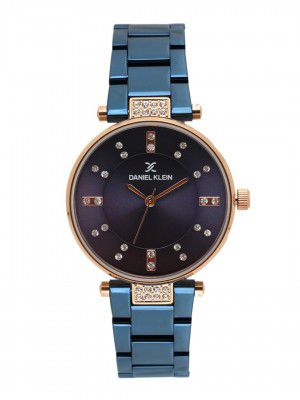Daniel Klein Analog Blue Dial Women's Metal Watch-Dk11328-5