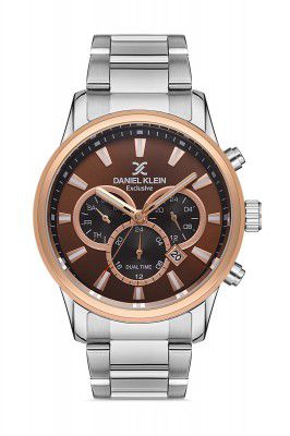 DANIEL KLEIN Analog Brown Dial Mens Watch-DK.1.13136-4