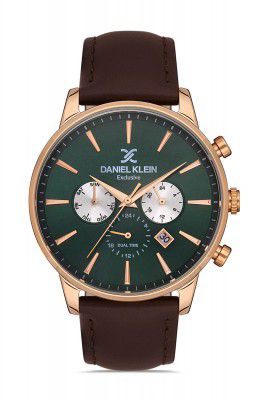 DANIEL KLEIN Analog Dark Green Silver Eye Dial Mens Watch-DK.1.13111-6
