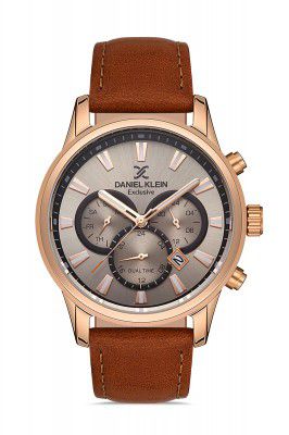 DANIEL KLEIN Analog Grey Black Rose Gold Dial Mens Watch-DK.1.13137-2