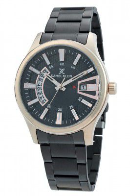 Daniel Klein Analog Gunmetal Dial Mens Watch-DK.1.12313-4