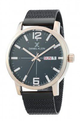 Daniel Klein Analog Gunmetal Dial Mens Watch-DK.1.12370-4