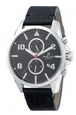 Daniel Klein Analog Gunmetal Dial Mens Watch-DK.1.12344-3
