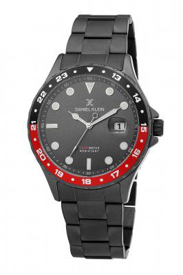 Daniel Klein Analog Gunmetal Dial Mens Watch-DK.1.12350-6