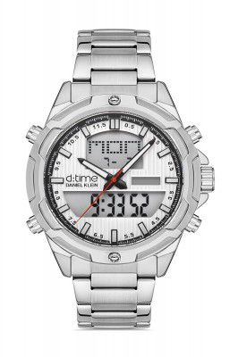 DANIEL KLEIN Analog Silver Black Dial Mens Watch-DK.1.13180-1