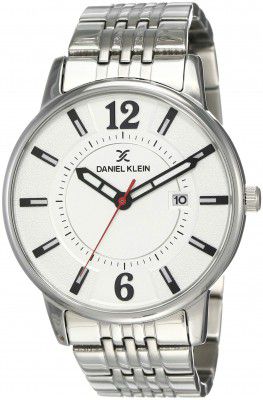 Daniel Klein Analog Silver Dial Mens Watch-DK12119-1