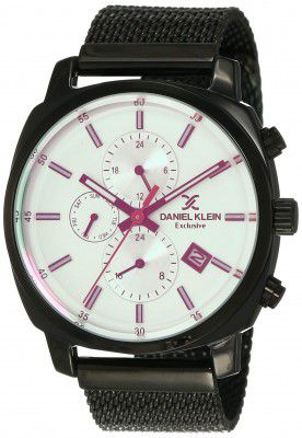 Daniel Klein Analog Silver Dial Mens Watch-DK12138-4