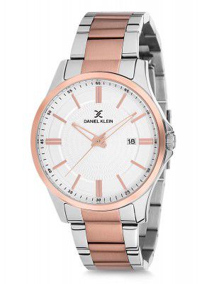 Daniel Klein Analog Silver Dial Mens Watch-DK12229-5