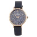 Daniel Klein Leather Analog Blue Dial Women's Watch-DK.1.12512-7...