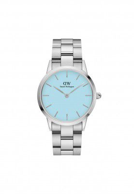 Daniel Wellington Iconic Link Capri Blue Dial Silver Watch