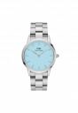 Daniel Wellington Iconic Link Capri Blue Dial Silver Watch...