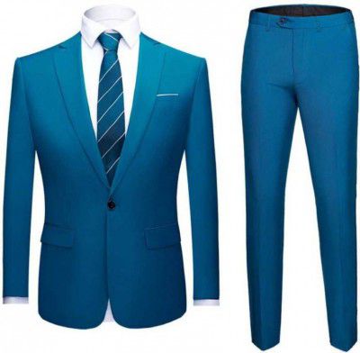 Darbar In Men SUIT AND TROUSER Solid Suit