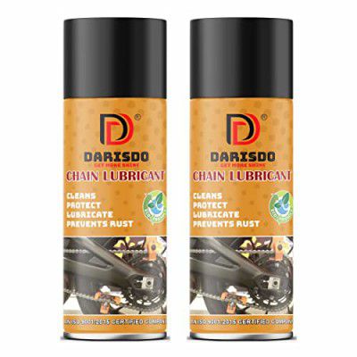 Darisdo Bike Chain Lubricant, Prevent Rust on Chains, Premium Lubricant Protects Against Wear and Corrosion Spray on Chain (300 ml), Clear