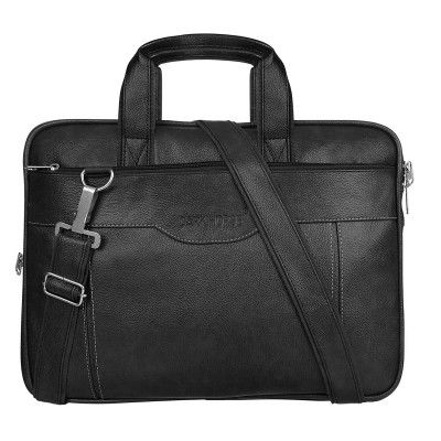 DARK HORSE Laptop Bag Leather Briefcase 15.6 Inch Messenger Bag Satchel for Men
