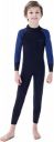 Dark Lightning 3/2mm Kids Wetsuit for Boys and Girls, Neoprene Thermal Swimsuit, Toddler/Junior/Youth One Piece Wet Suits for Scuba Diving,Blue/Size 10...
