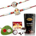 DarkShri Chocolate, (73-74pouch) Rakhi For brother,Rakhi Combo,Rakhi Set Of 2,Rakhi With Gift...